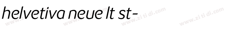 helvetiva neue lt st字体转换